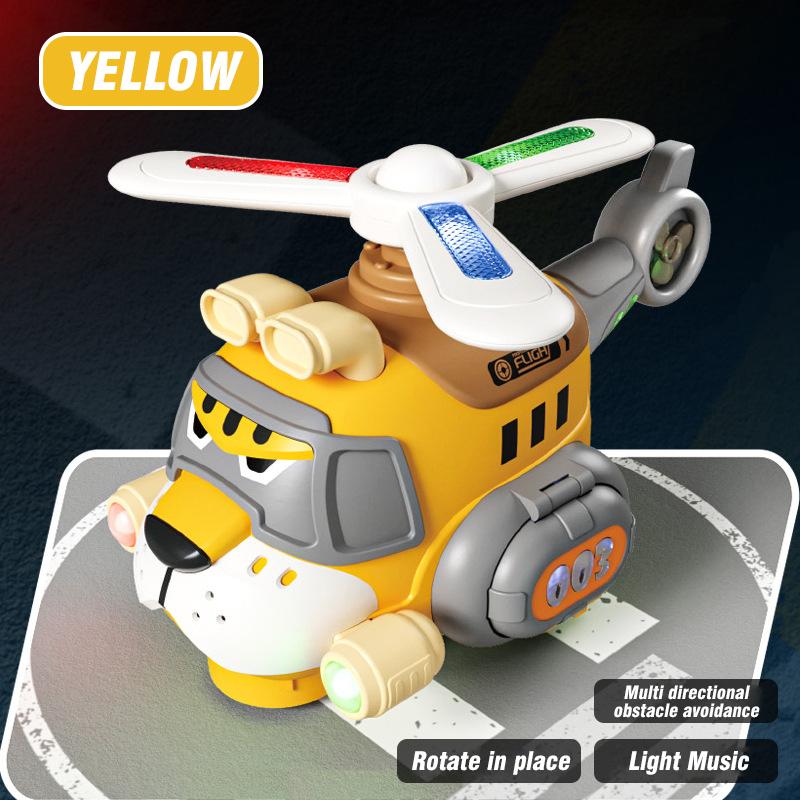 Non-Toxic Rotating Tiger With Light Electric Airplane Toddler Cartoon Toys With Sounds Children'S Toy Helicopter For Children Birthday Gifts