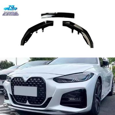 BMW Seria 4 G22 Jasny Czarny MP Przedni Splitter Zestaw Body Kit
