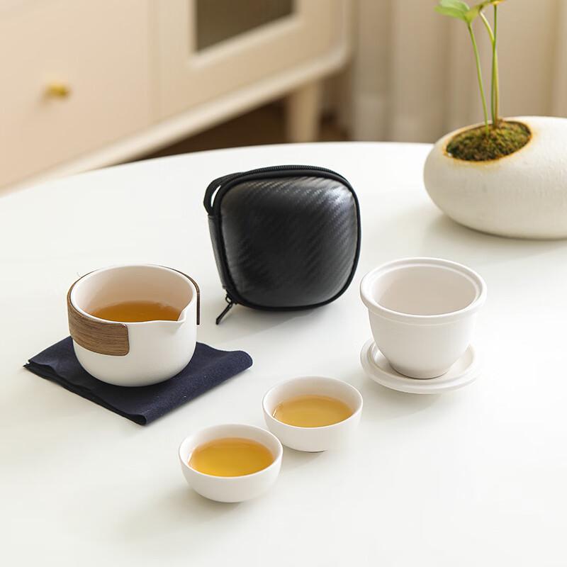 Ailanhui Jia DH Portable Ceramic Travel Tea Set Portable Bag