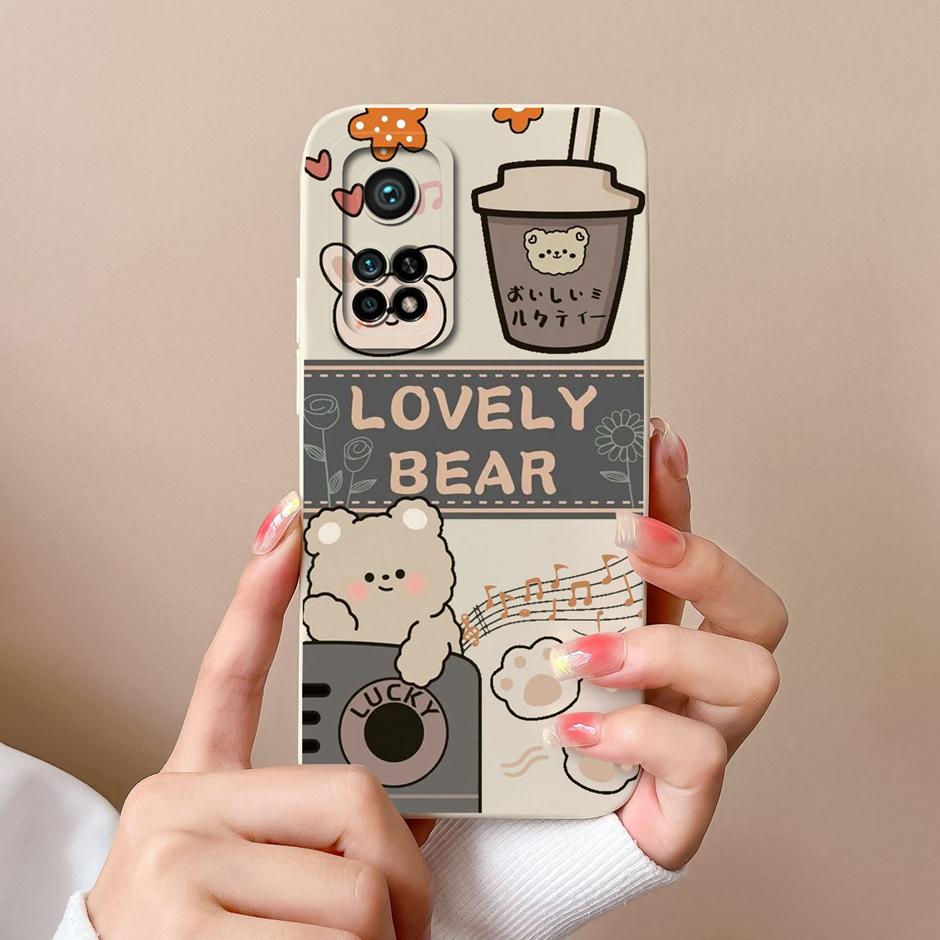 For Xiaomi Mi 10T Pro 5G Case Matte Silicone Shell For Xiaomi10T Pro 5G Sweet Girls Butterfly Cartoon New Design Fashion Funda