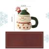 Weihnachts-Keramiktasse Neuer Cartoon-Schneemann Becher Große Kapazität Wasserbecher Hochwertige Geschenkbox Weihnachtsgeschenk für Mädchen