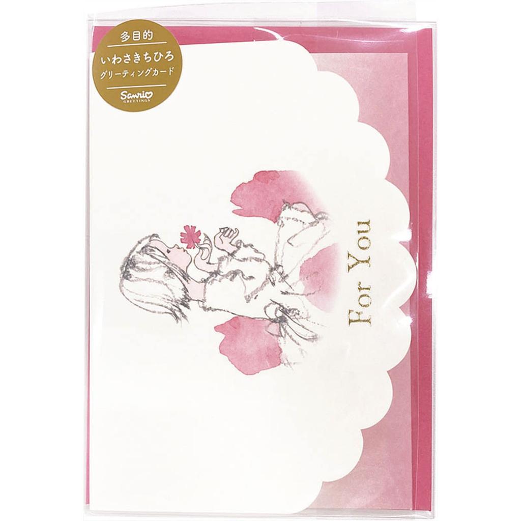 Sanrio Message Card Chihiro Iwasaki Multipurpose Card Around Flowers Greeting Card Can Be Shipped Overseas SANRIO 831948 MU122-2