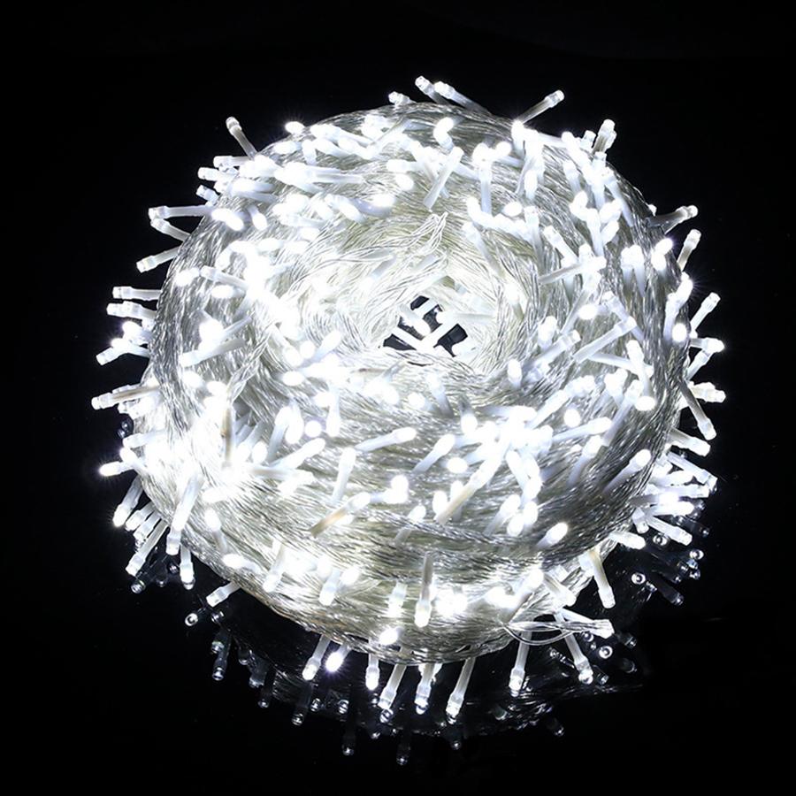 

100 м 800 светодиодов 220 В Пульт ДУ Уличная Светодиодная Гирлянда Сказочные Рождественские Огни Для Гирлянды Свадебной Вечеринки Праздничные Садовые Лампы Праздничный Декор 30M 300LEDs&EU Plug холодный белый