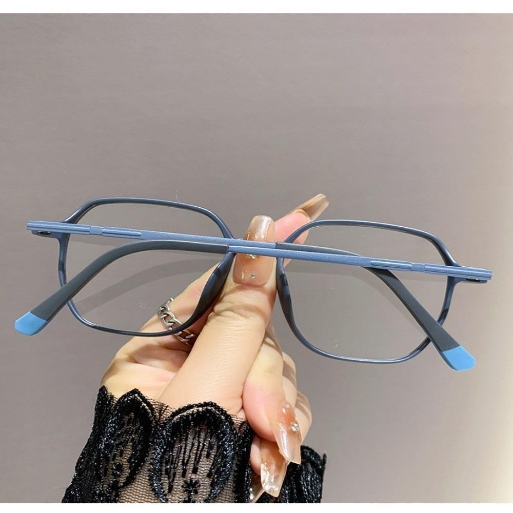 

Large Frame Anti Blue Light Glasses Oversize Frame Square Frame Reading Glasses Anti-Scratch Plus Diopters Bifocal Glasses синий