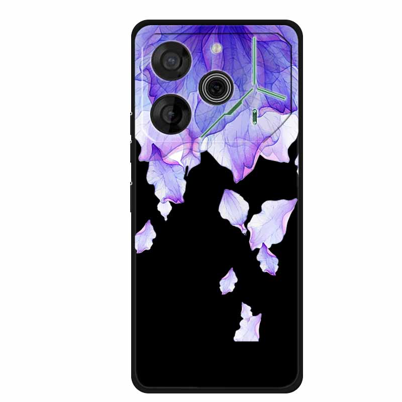 Black Silicone Case For Tecno Pova 6 Pro Phone Case Shockproof Soft Coque For Tecno Pova 6 Pro Back Cover Case Pova6 Pro Cartoon