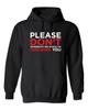 Please Don't Interrupt Me Graphics Novelty Sarcastic Humor Men's Hoodies