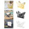 Schmetterling Serviettenhalter Elegant Hohl Design Metall Freistehender Taschentuchspender für Bauernhaus Café Restaurant Küche Zuhause
