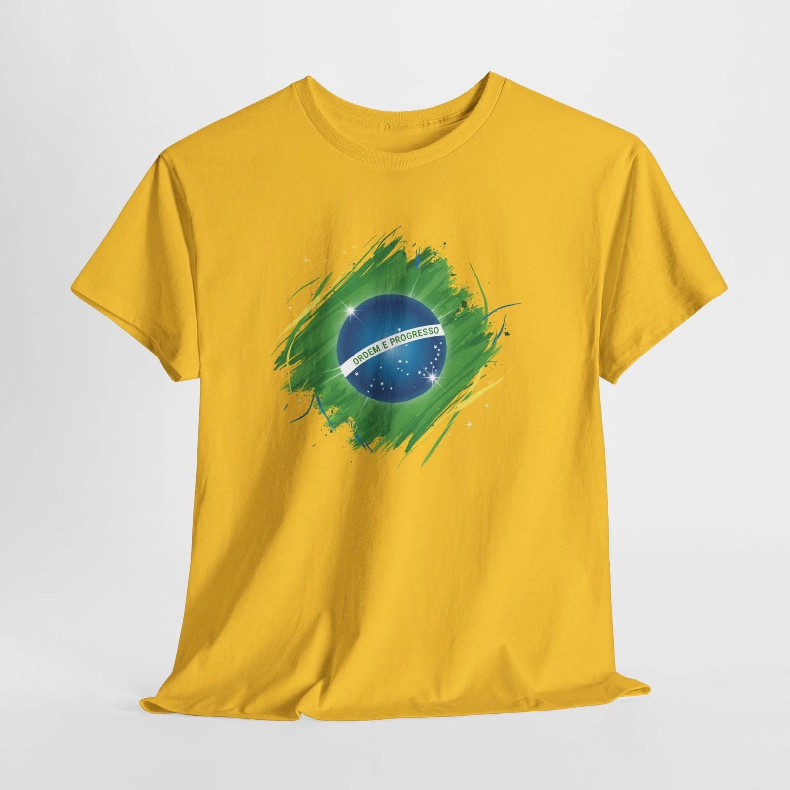 Brazil Flag Unisex Tee, Brazilian Pride T-Shirt, World cup shirt 2XL