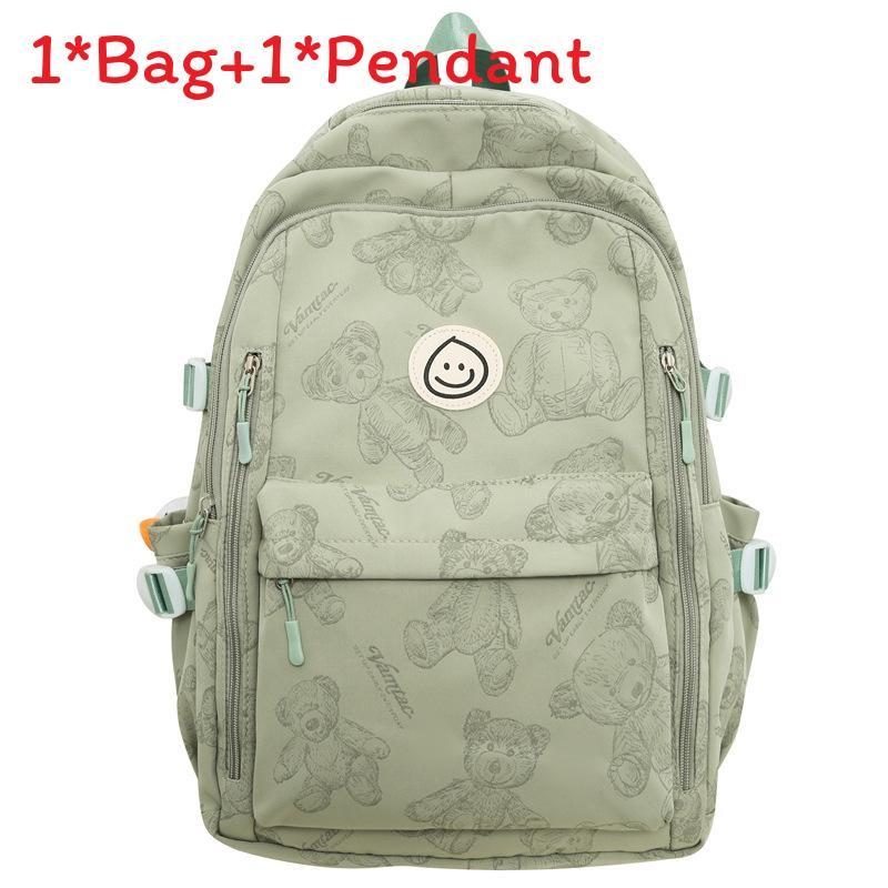 Backpack For Students Unisex Nylon Breathable Animal Pattern School Travel Bag