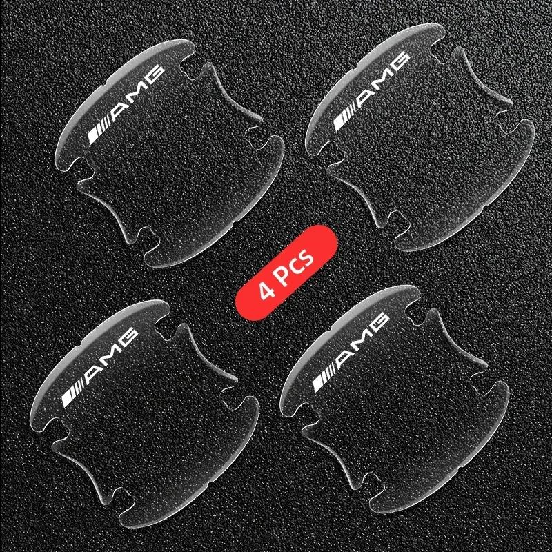 4 Stück Transparente Auto-Türgriffschalen-Aufkleber für Mercedes Benz C180 C200 C260 C300 W108 W124 W126 W140 W168 W169 Zubehör