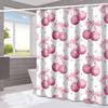 Santa Claus'S Bow Tie Washable Dirt-Resistant Shower Curtain Shower Head Waterproof Polyester Bath Curtain For Home Decor