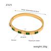Retro 18K Gold Plated Titanium Steel Bracelet with Zirconia - Women's Fashion Jewelry