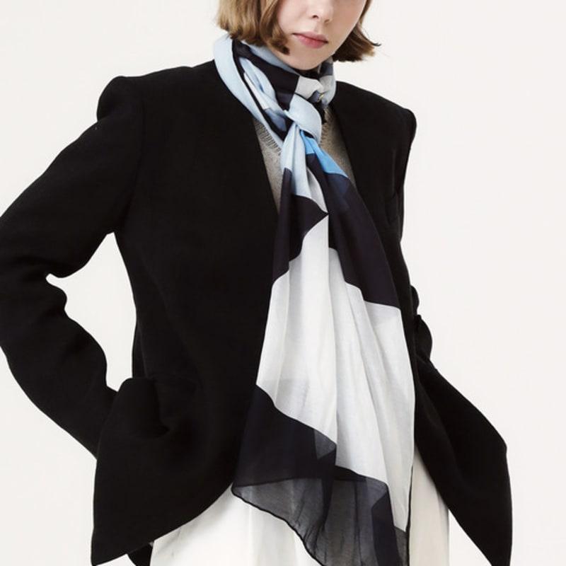 ONSZ diagonal split long scarf