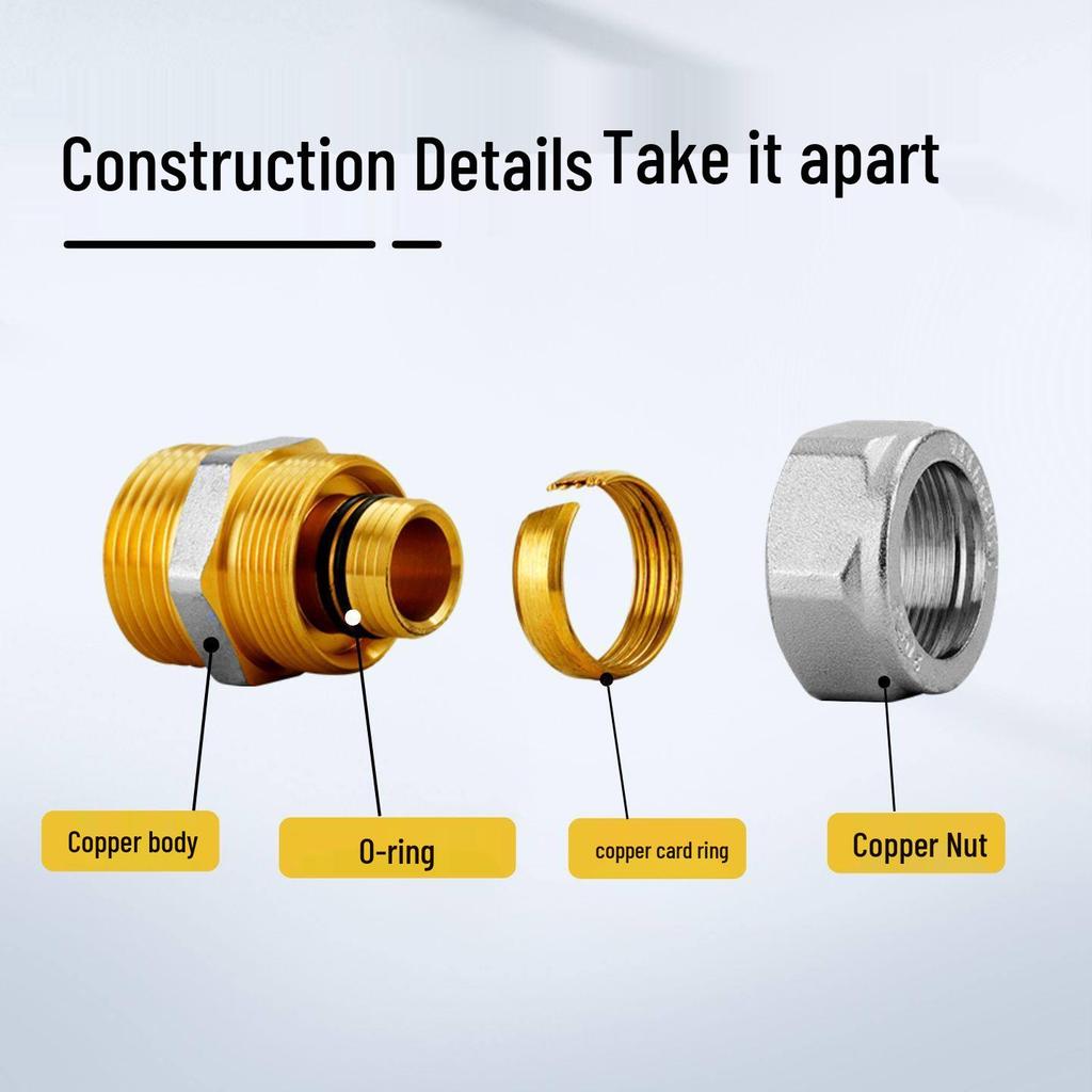 1226 Copper Aluminum-Plastic Pipe Elbow Joint for Solar Heater Water Fittings