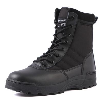 Wanderstiefel für Herren, Militärstiefel, taktische Stiefel, Wüstenstiefel für den Außenbereich, leichte, atmungsaktive Stiefeletten für Herren, rutschfeste Motorrad-Kampfstiefel mit Reißverschluss