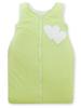 Cotton Sleeping Bag for Children 6-12 Mcy Tog 2.5 Year-Round Insulated Hearts Stripes Green
