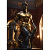 Stone Gold Statue Muscular Greek God Statue Prints Poster Canvas Painting Modern Wall Art Picture Living Room Bedroom Home Decor