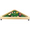 Yuanhe Billiards Pool Ball Clock - 14Inch Triangle Pool Table Cool Wall Clock with Solid Wood Frame,Great for Billiards Room,Pool Room,Game Room,Bar