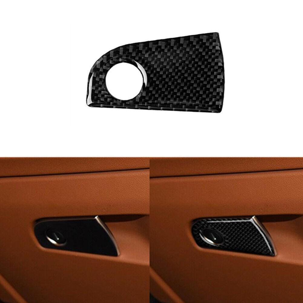 Carbon Fiber Storage Box Handle Cover Trim For Alfa Romeo Giulia 2017-