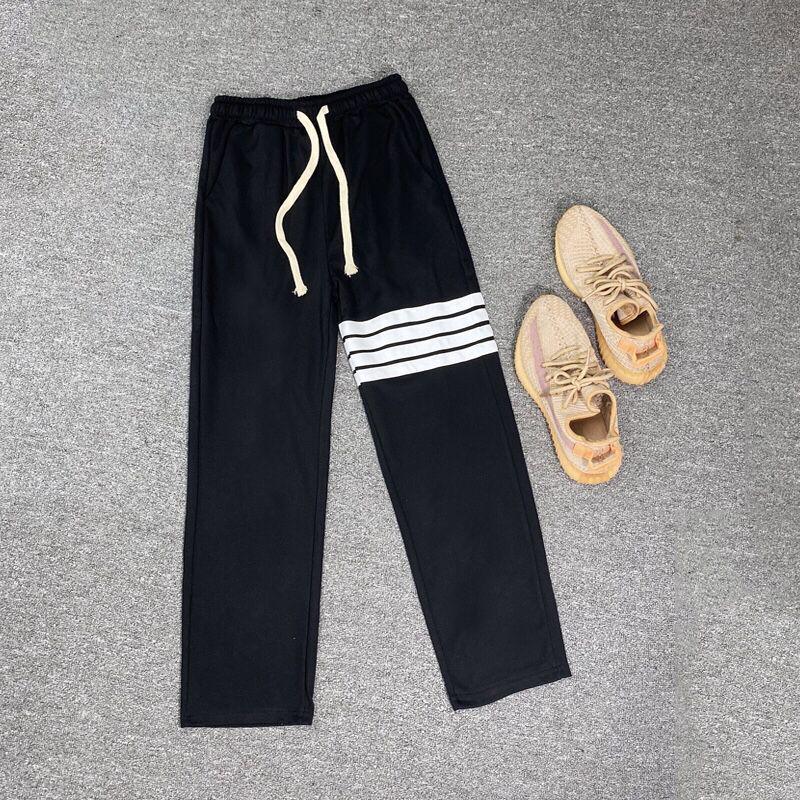 Мужские полосатые вафельные спортивные штаны American TB — облегающие, повседневные осенне-зимние спортивные штаны Large