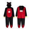 Cozy Cartoon Fleece Onesie Pajamas Couples Winter Home Sleepwear With Cow Nezha Capybara Disney Characters