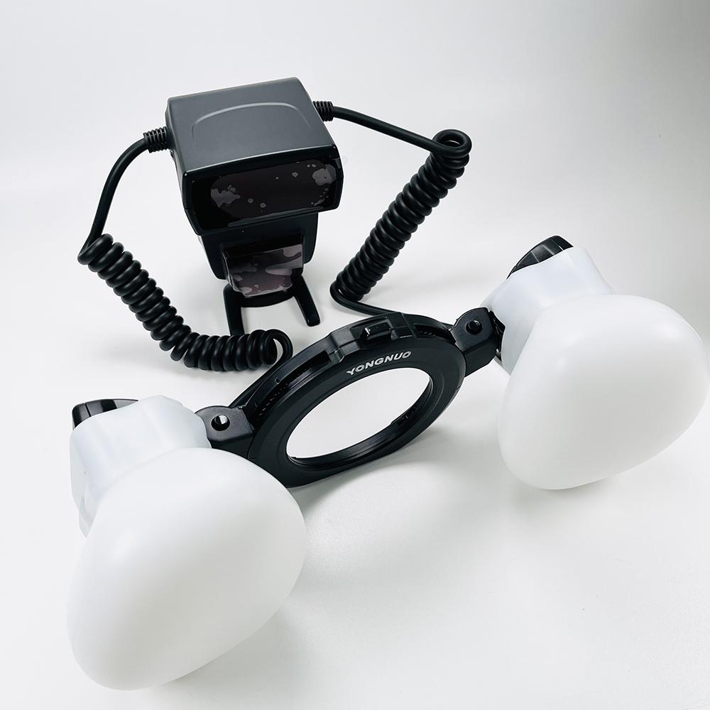 2pcs DIY Silicone Softbox Dental Macro Flash Diffuser Natural Light for Nikon R1C1 Yongnuo YN24EX Godox MF12 Camera Accessories
