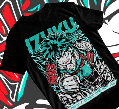 Deku T-shirt My Hero Academia Japanese Manga Anime Midoriya Dabi Shoto Soft Tee