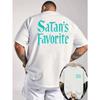 European sizes Niuwang Selected Summer New Men'S Casual Print T-Shirt with Ribbed Round Neck Short Sleeves, Knit Fabric