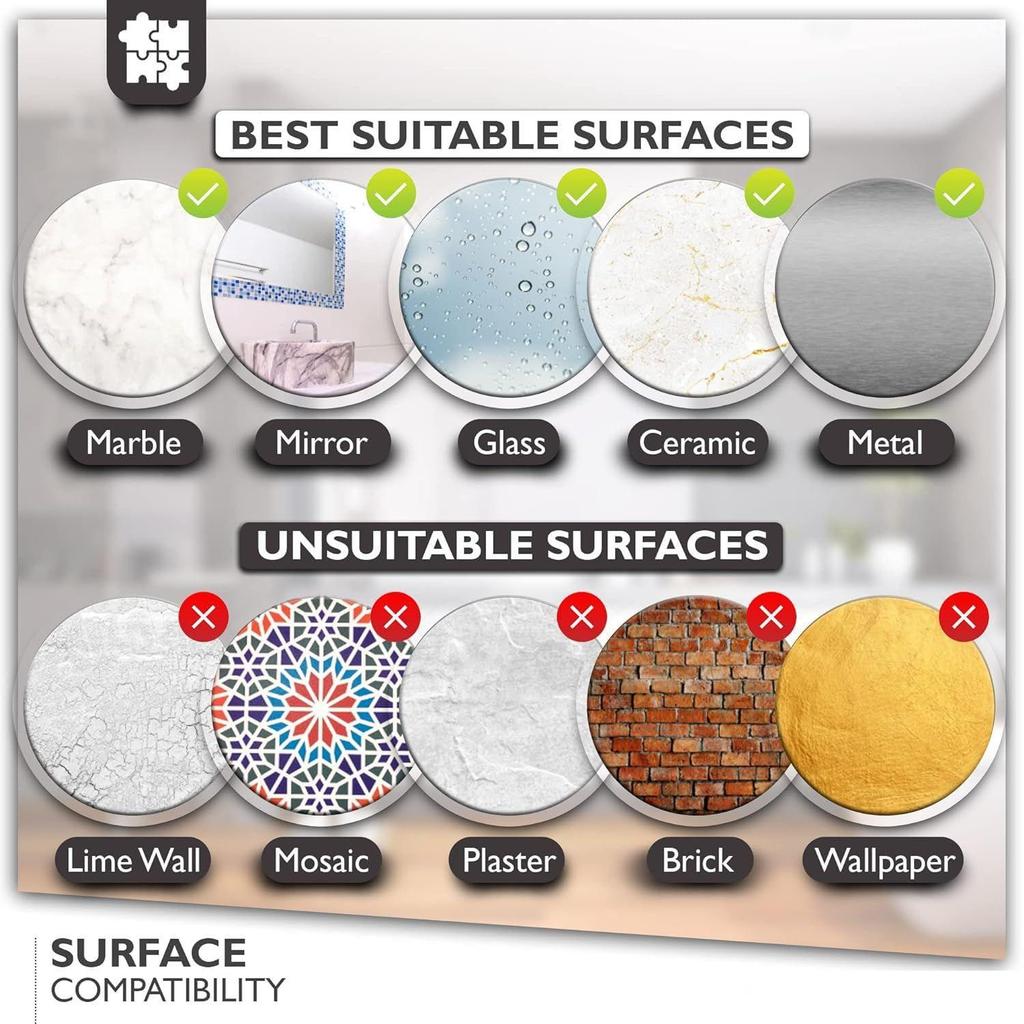 Plastové držáky na zubní kartáčky do koupelny (Balení po 1) | Nástěnný držák na zubní kartáčky | Držáky na zubní kartáčky | Koupelnová police na zeď