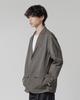 Dimitri Black Sidefix Shooting Blazer Jacket_Gray