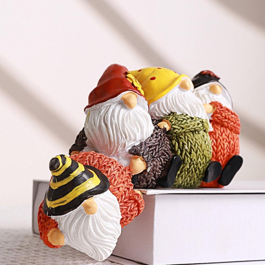 1Pc Resin Gnome Santa Claus Crafts Creative Micro Desktop Ornaments Gardening