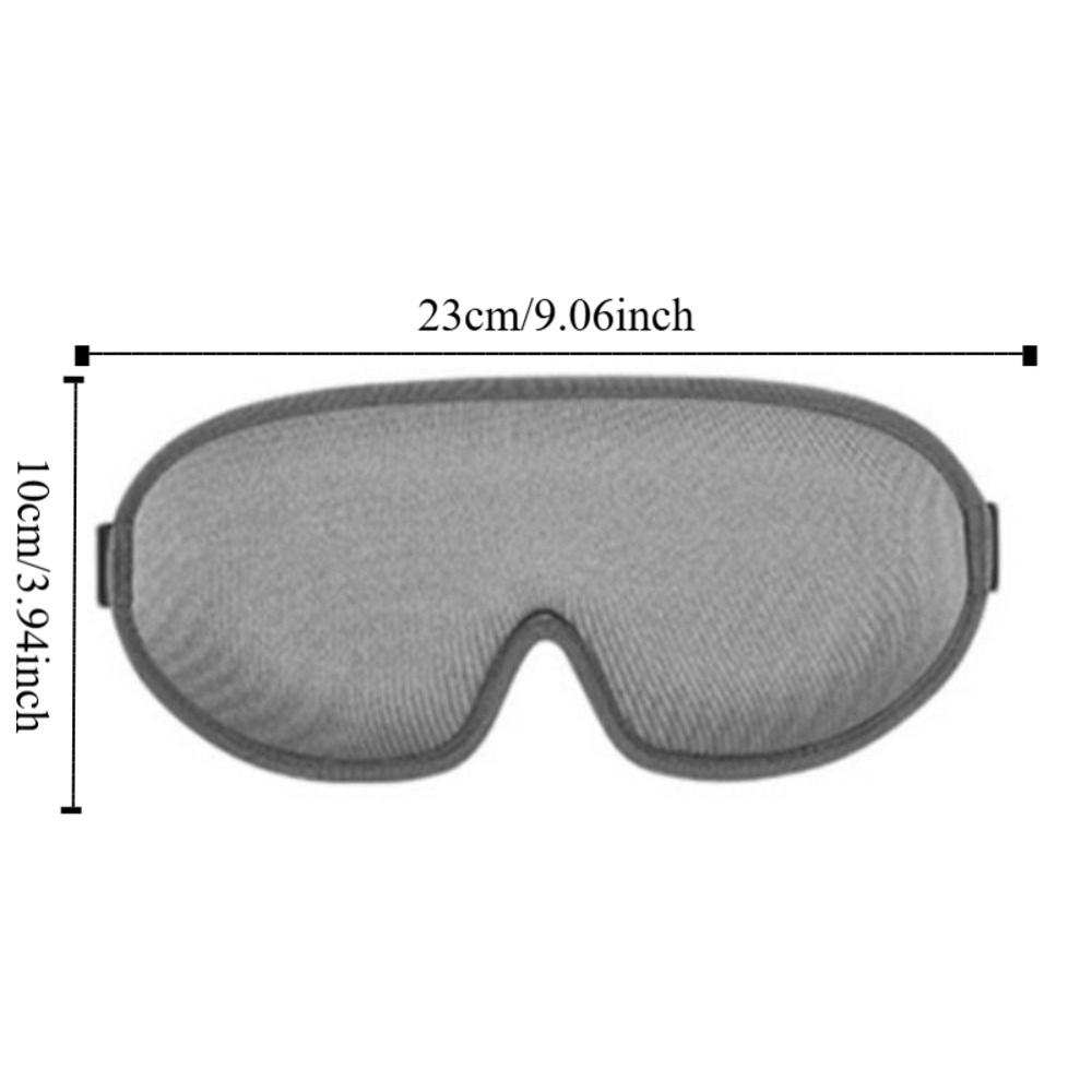 Comfy Material Sleep Mask Padded Design Blockout Light Eye Mask 3D Ice Silk Eye Mask  Relax Aid