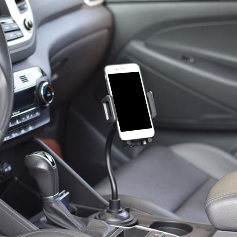 17mm Adjustable Car Cup Beverage Holder Rack Mount Base with Flexible Arm Suitable for Truck Phone Mounts Navigation Use