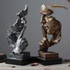Il silenzio è d'oro: Scultura nordica astratta per ufficio e soggiorno