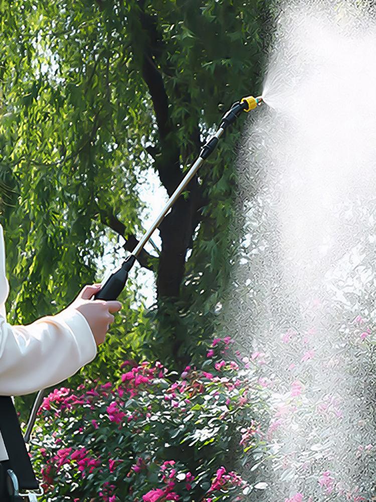 5L Shoulder Pesticide Sprayer Automatic Sprayer Bottle USB Rechargeable Lawn Sprinkler 3 Modes Multi-Function for Glass Cleaning