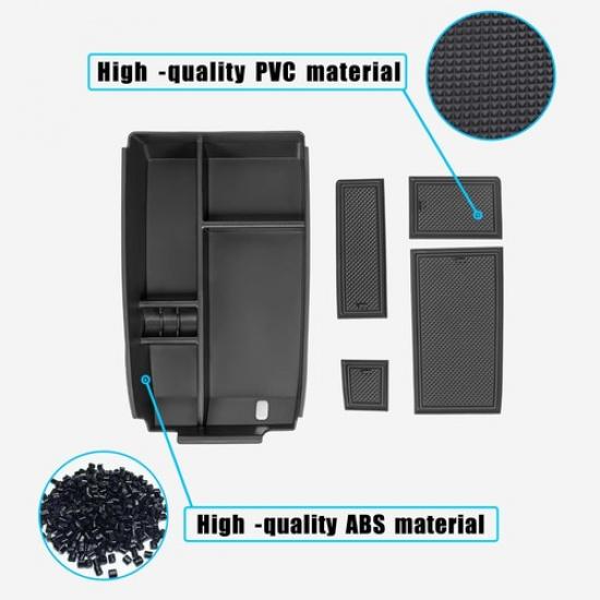 Center Console Organizer Tray Compatible with -2025 Armrest storage Tray