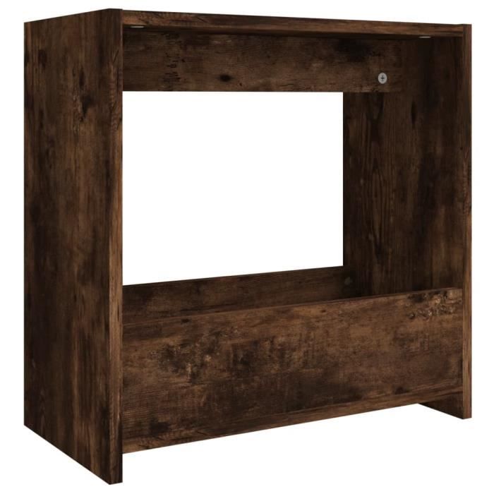 VidaXL Table d'appoint Chêne fumé 50x26x50 cm Bois d'ingénierie 826629