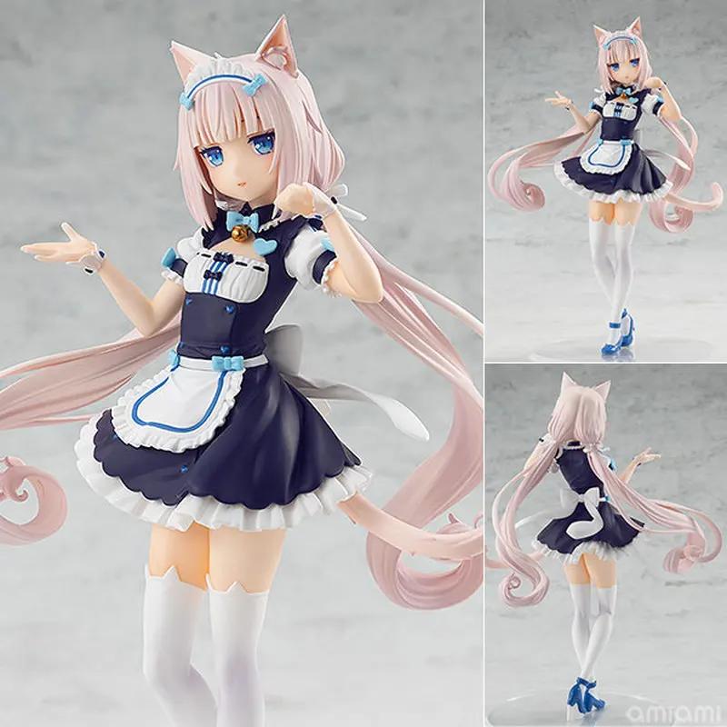 Nekopara Chocola Vanilla Ko Figurine Cute Character Models Desktop Ornaments Trendy Toys Kawaii Garage Kit Chassis Statue Gifts