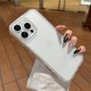 Transparent TPU Rhinestone-Trimmed Case for 16/15 Pro Max/14-Shockproof Soft Premium Feel