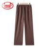 Women's Elastic Waist Straight Leg Casual Pants