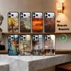 A-Autumn R-Retro Oil Painting Phone Case For iPhone17,16,15,14,13,12,11 Plus,For Magnetic Wireless Charge Cover