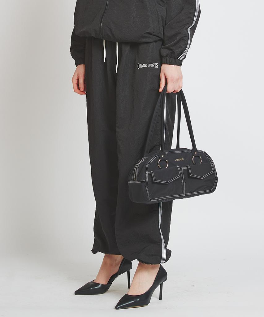 CRANK Number Windbreaker Jogger Pants_Black