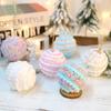 Xmas Decoration Macaron Foam Bauble Hanging Pendant Foam Christmas Balls For Home Decoration New Year Gift Gift Exchange