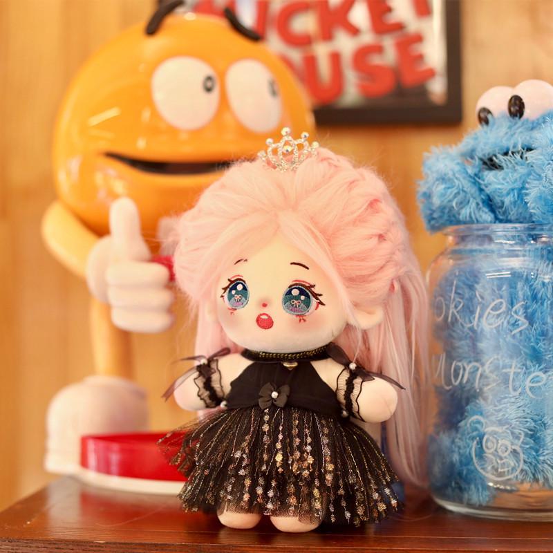 

Оригінальна лялька для дівчинки з довгим волоссям, високотемпературний шовк, з опціями перевдягання 20cm Regular Stock