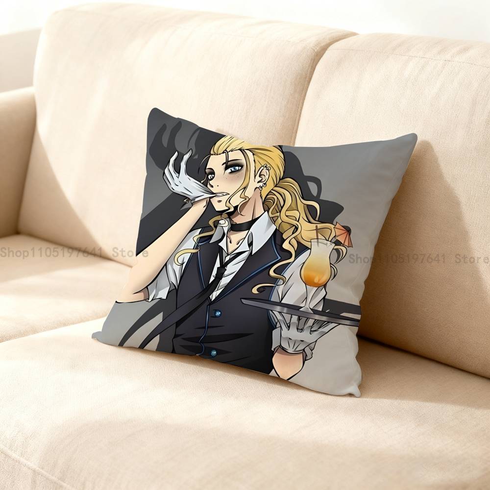 Cool Art Metal Family Dee Pillow Case For Sofa Decor Car Office Room Printing Cushion Cover Decorations And Protector