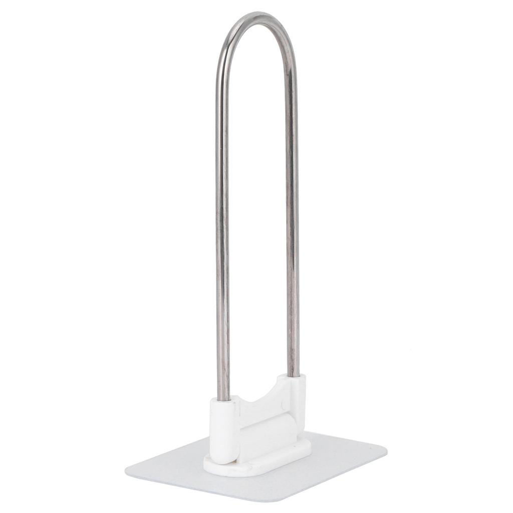 Clothes Hanger Organizer Stainless Steel UShape Wall Storage Rack for Bathroom Balcony White