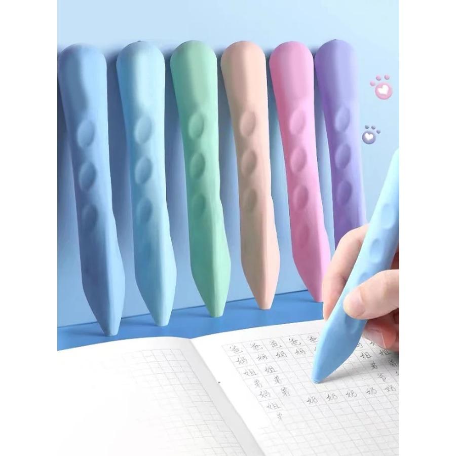 3PCS Hole Eraser for Primary School Students No Dregs No Crumbs Clean Eraser Pen Image Skin Oversize Art Pose