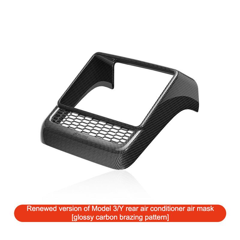 Bakre luftventilskydd för Model 3 Y Juniper Highland Baksätesaccessoarer Luftkonditioneringsutlopp Filtergaller Skydd