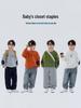 Boys' Winter 2025 Plus Velvet Hoodie: Stylish Thick Long Sleeve Round Neck Sweatshirt for Kids
