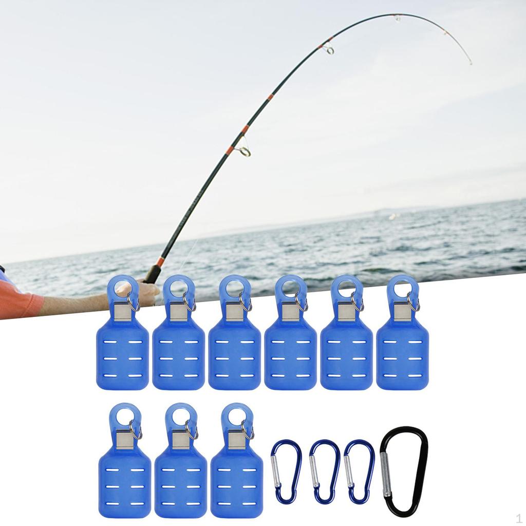 9 Pieces Fishing Squid Hook Protectors with Carabiners for Jigs And Lures